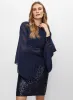 Chiffon Cape Sequin Dress sold by Melanie Lyne