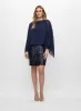 Chiffon Cape Sequin Dress sold by Melanie Lyne