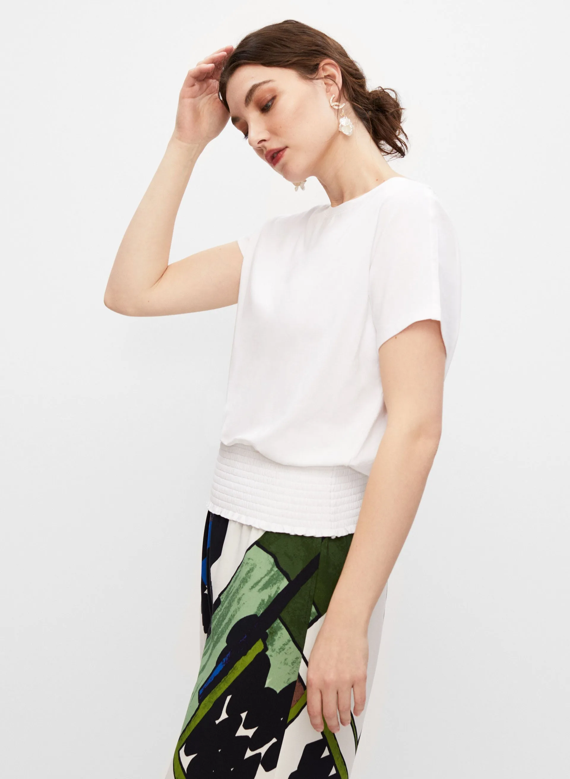 Smocked Waist Tee sold by Melanie Lyne product image thumbnail 5