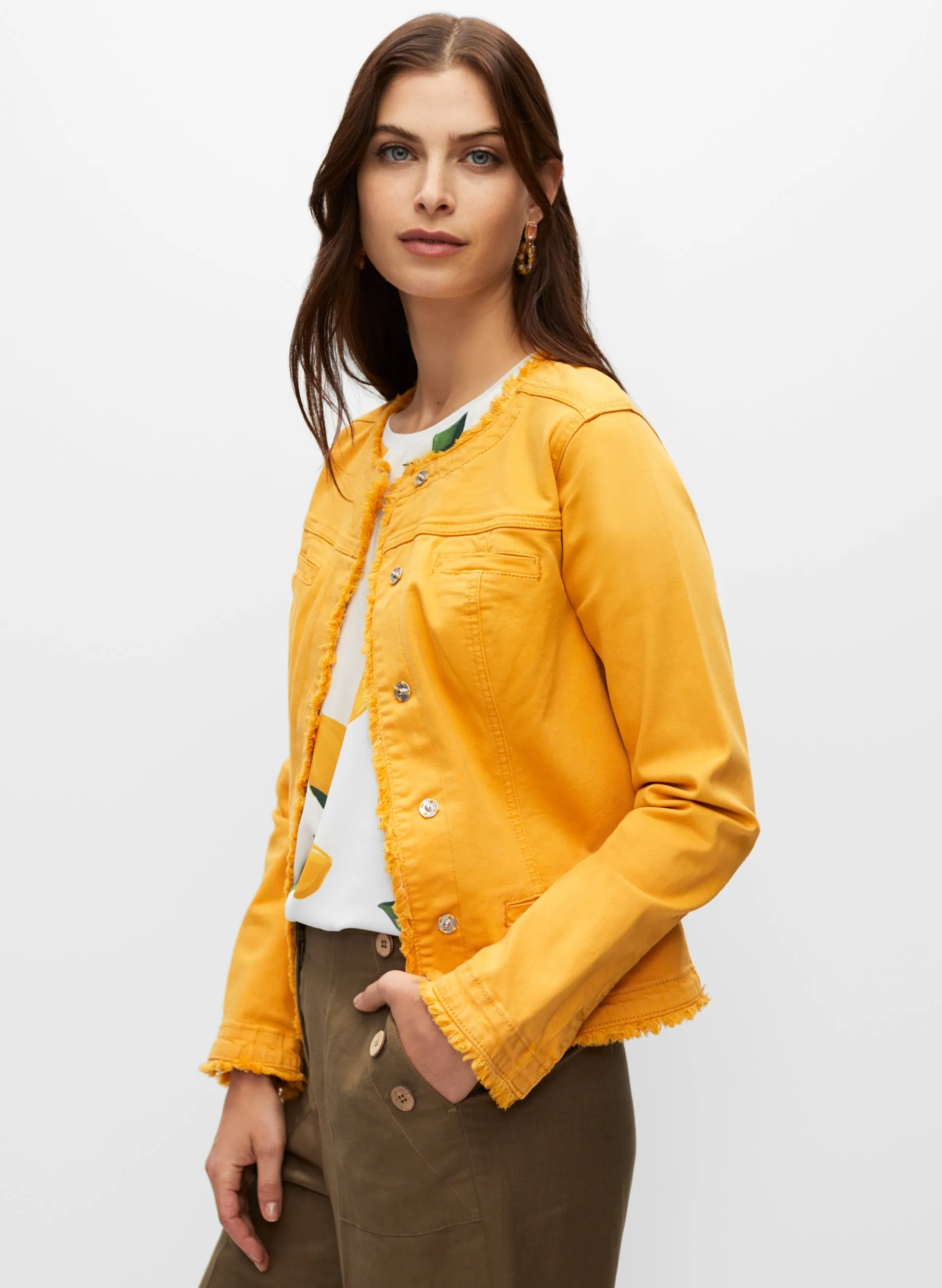 Frayed Denim Jacket sold by Melanie Lyne product image thumbnail 2