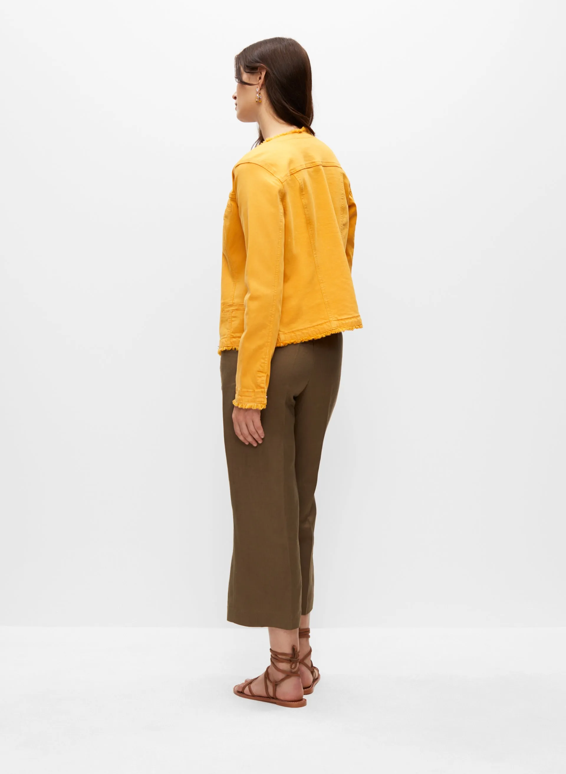 Frayed Denim Jacket sold by Melanie Lyne product image thumbnail 4