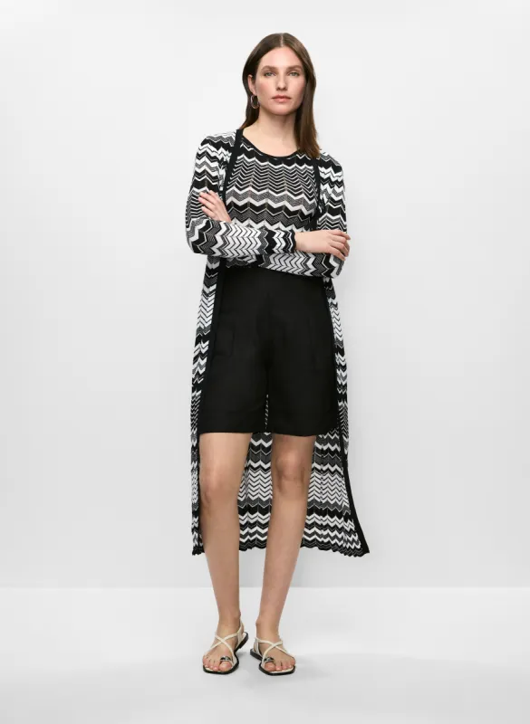 Zigzag Knit Duster Cardigan sold by Melanie Lyne