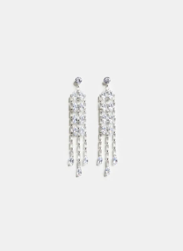 Cubic Zirconia Chandelier Earrings sold by Melanie Lyne