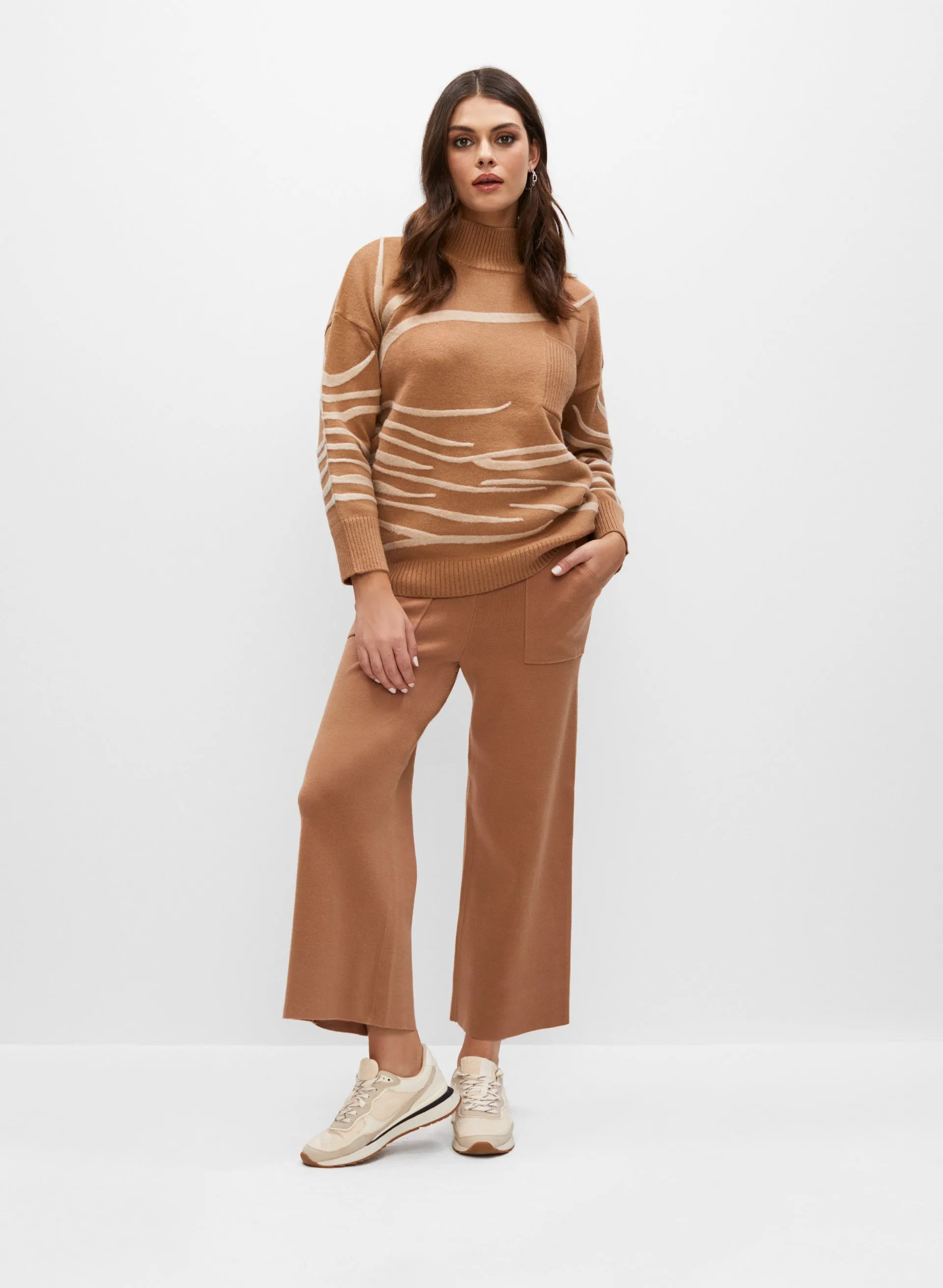 Knit Culotte Pull-On Pants sold by Melanie Lyne product image thumbnail 3
