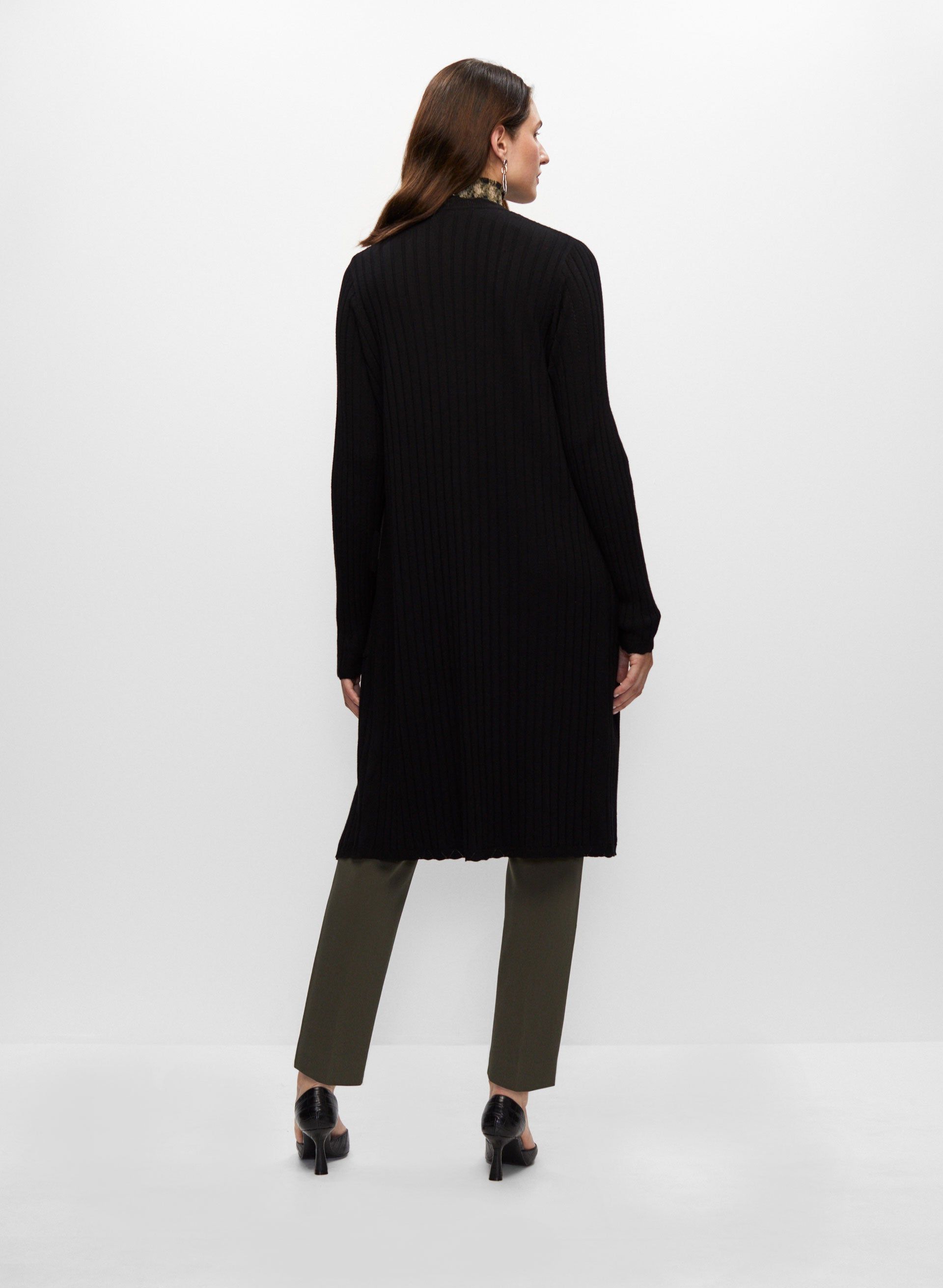 Pointelle Stitch Duster Cardigan sold by Melanie Lyne product image thumbnail 4