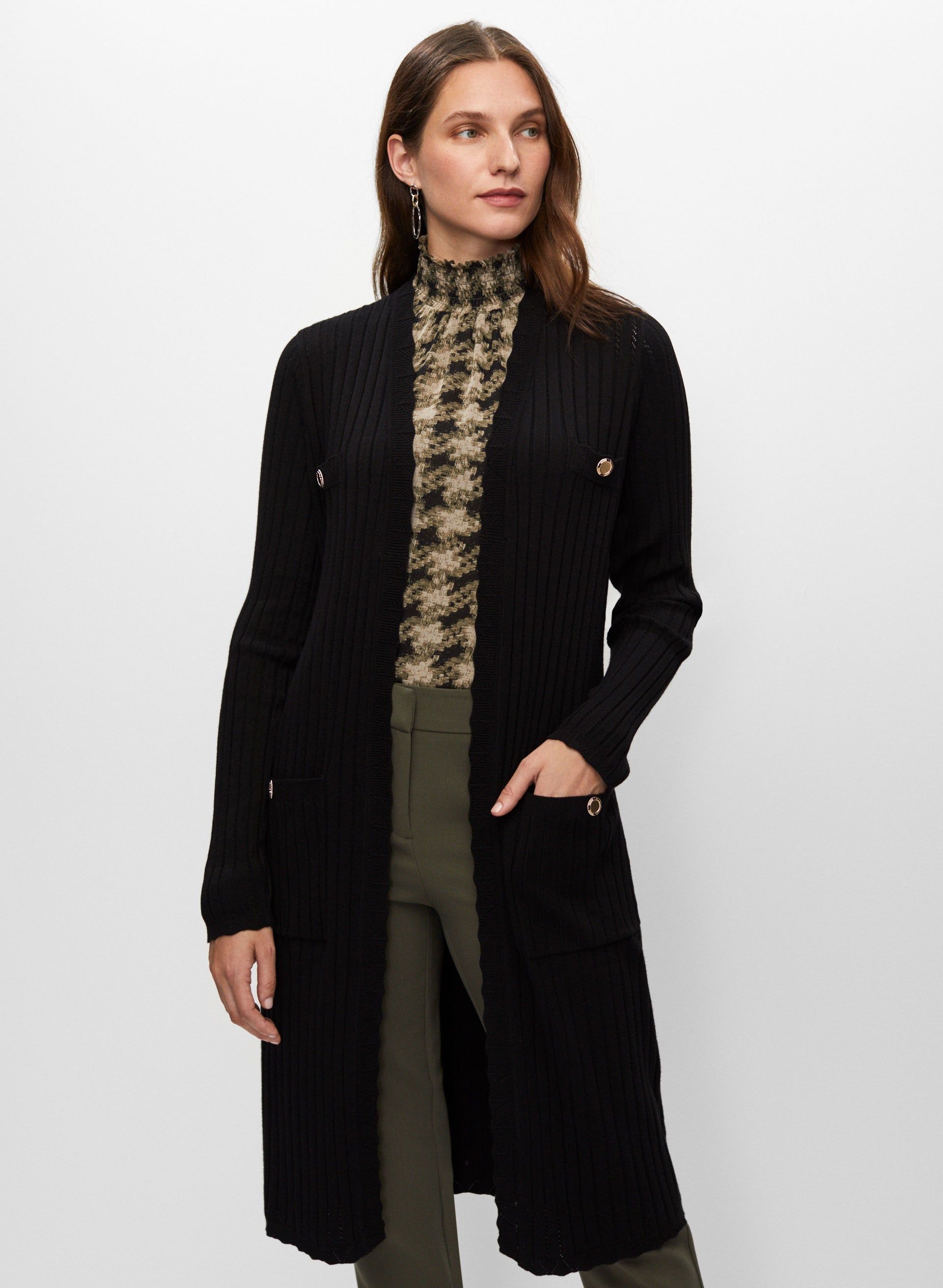 Pointelle Stitch Duster Cardigan sold by Melanie Lyne