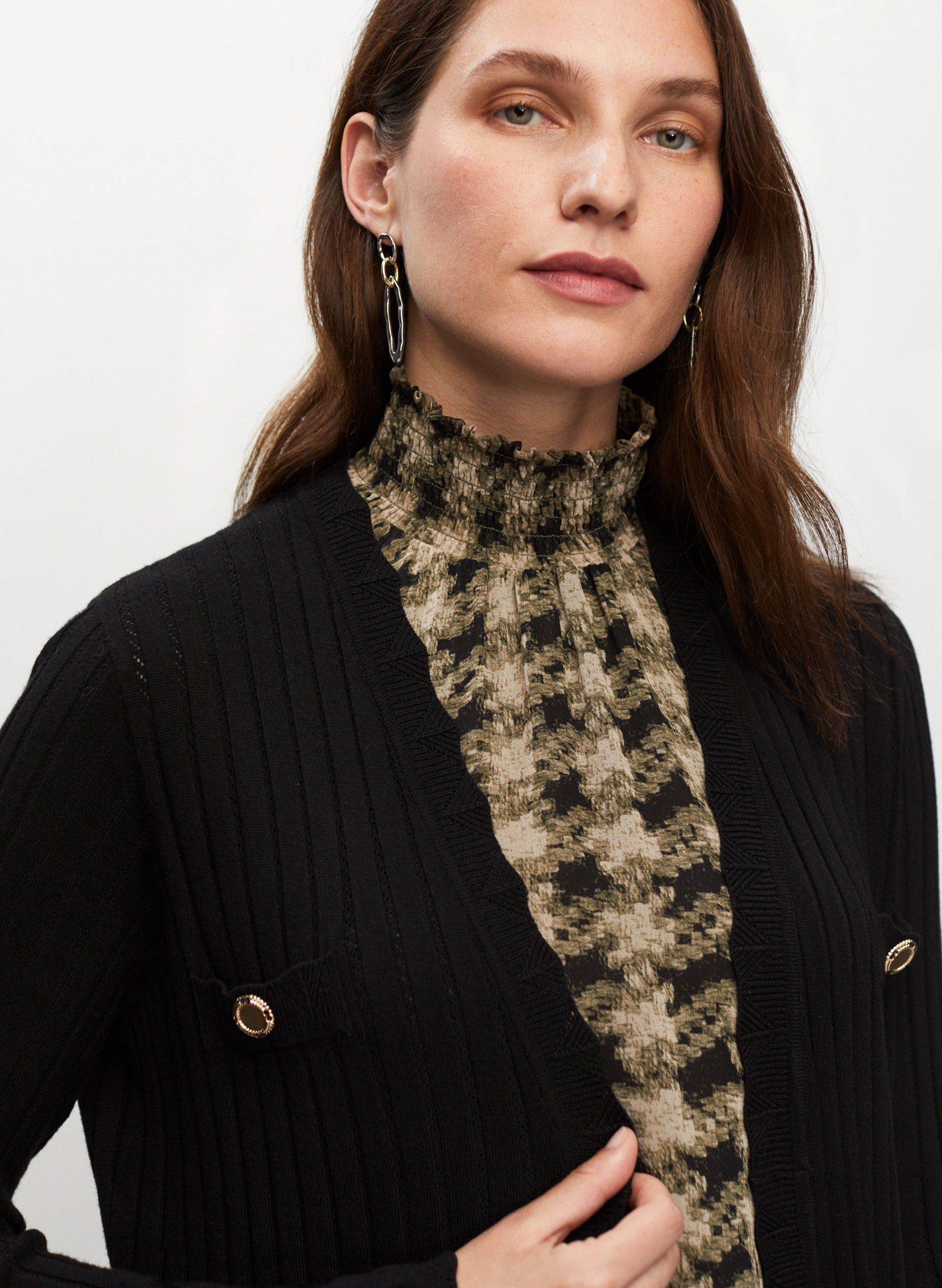 Pointelle Stitch Duster Cardigan sold by Melanie Lyne product image thumbnail 2