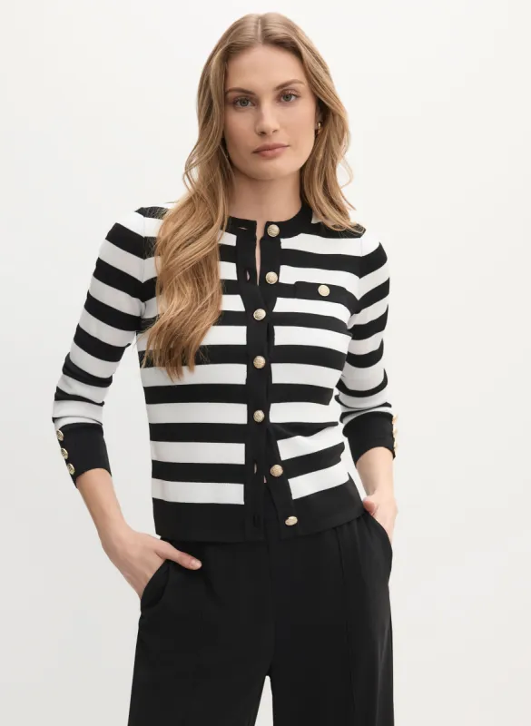 Striped Button-Up Sweater sold by Melanie Lyne