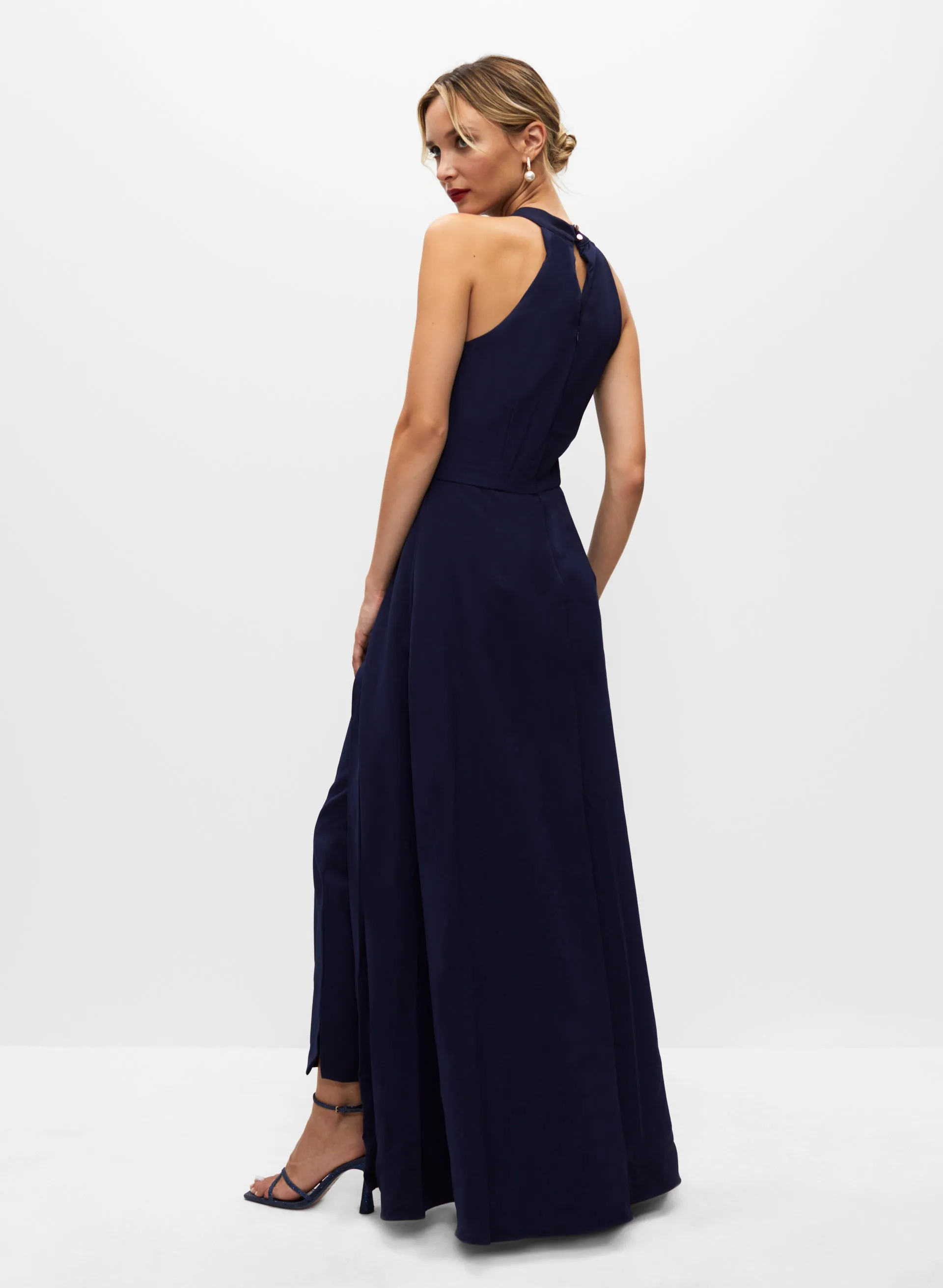 High Neck Cape Jumpsuit sold by Melanie Lyne product image thumbnail 2