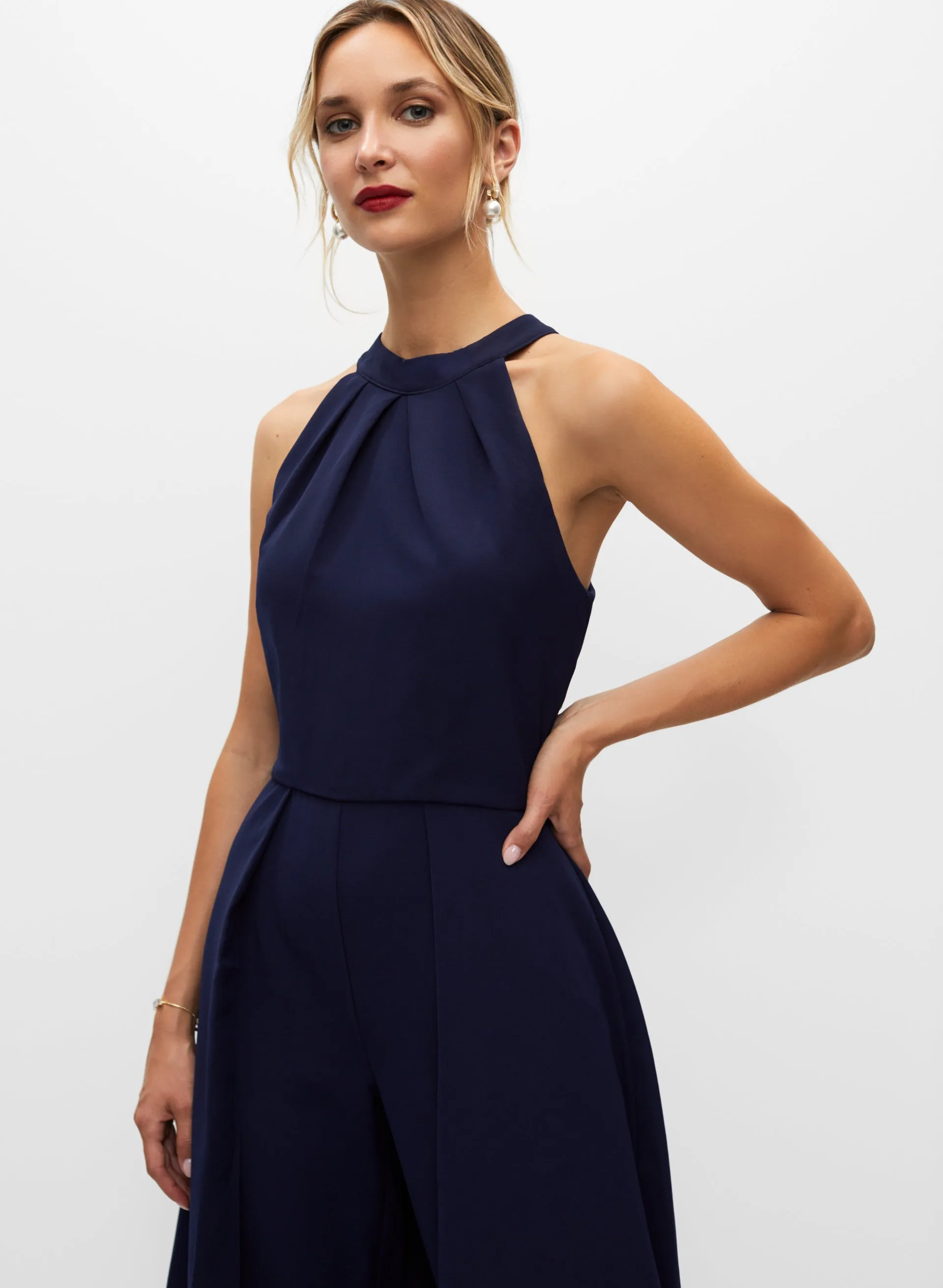 High Neck Cape Jumpsuit sold by Melanie Lyne product image thumbnail 4