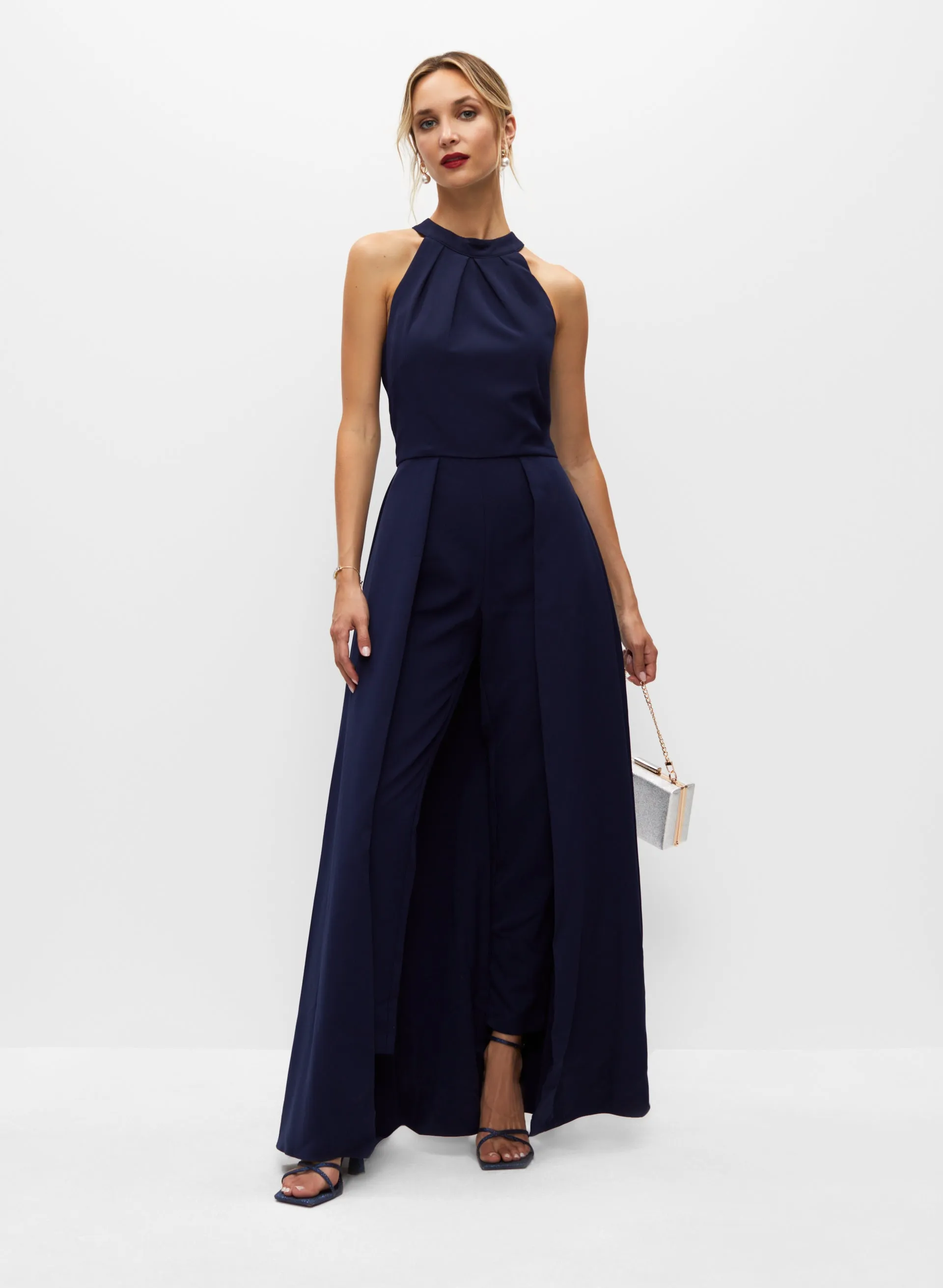 High Neck Cape Jumpsuit sold by Melanie Lyne