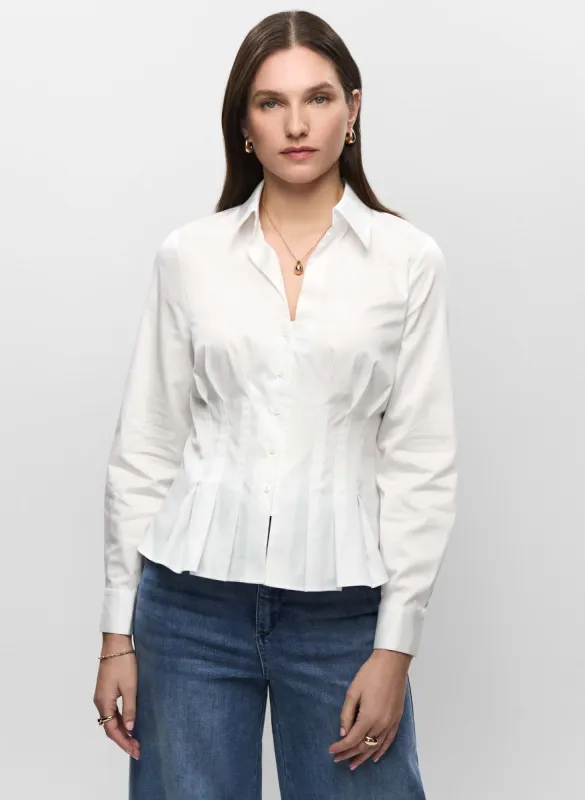 Corset Pintuck Blouse sold by Melanie Lyne