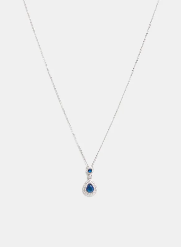 Cubic Zirconia Teardrop Pendant Necklace sold by Melanie Lyne