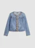 Stone Detail Denim Jacket sold by Melanie Lyne
