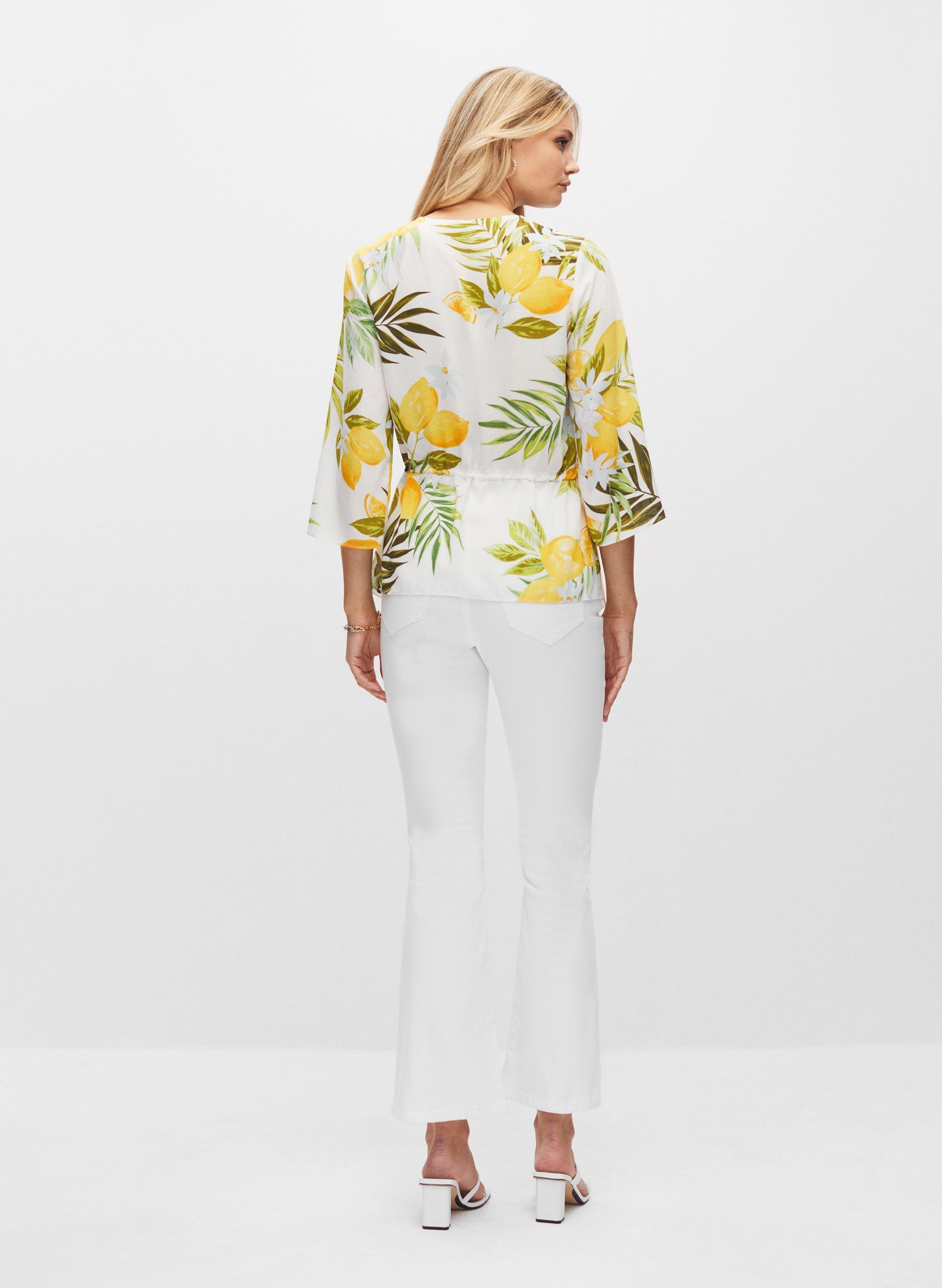 Lemon Print Blouse sold by Melanie Lyne product image thumbnail 4