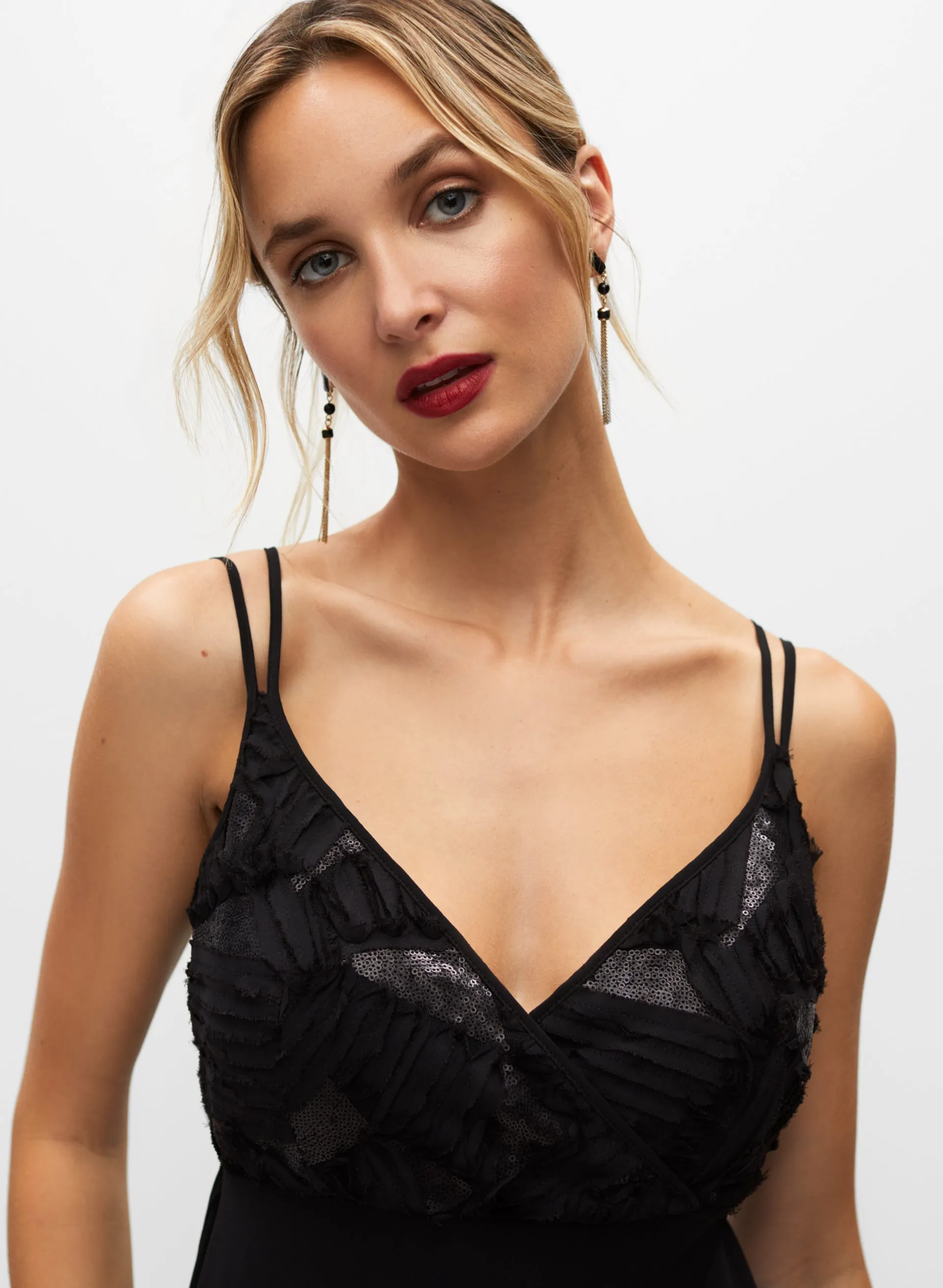 Chiffon Overlay Jumpsuit sold by Melanie Lyne product image thumbnail 4