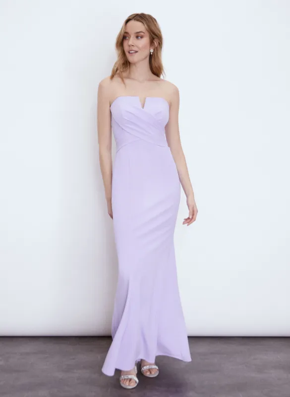 Strapless Split Neck Gown sold by Melanie Lyne