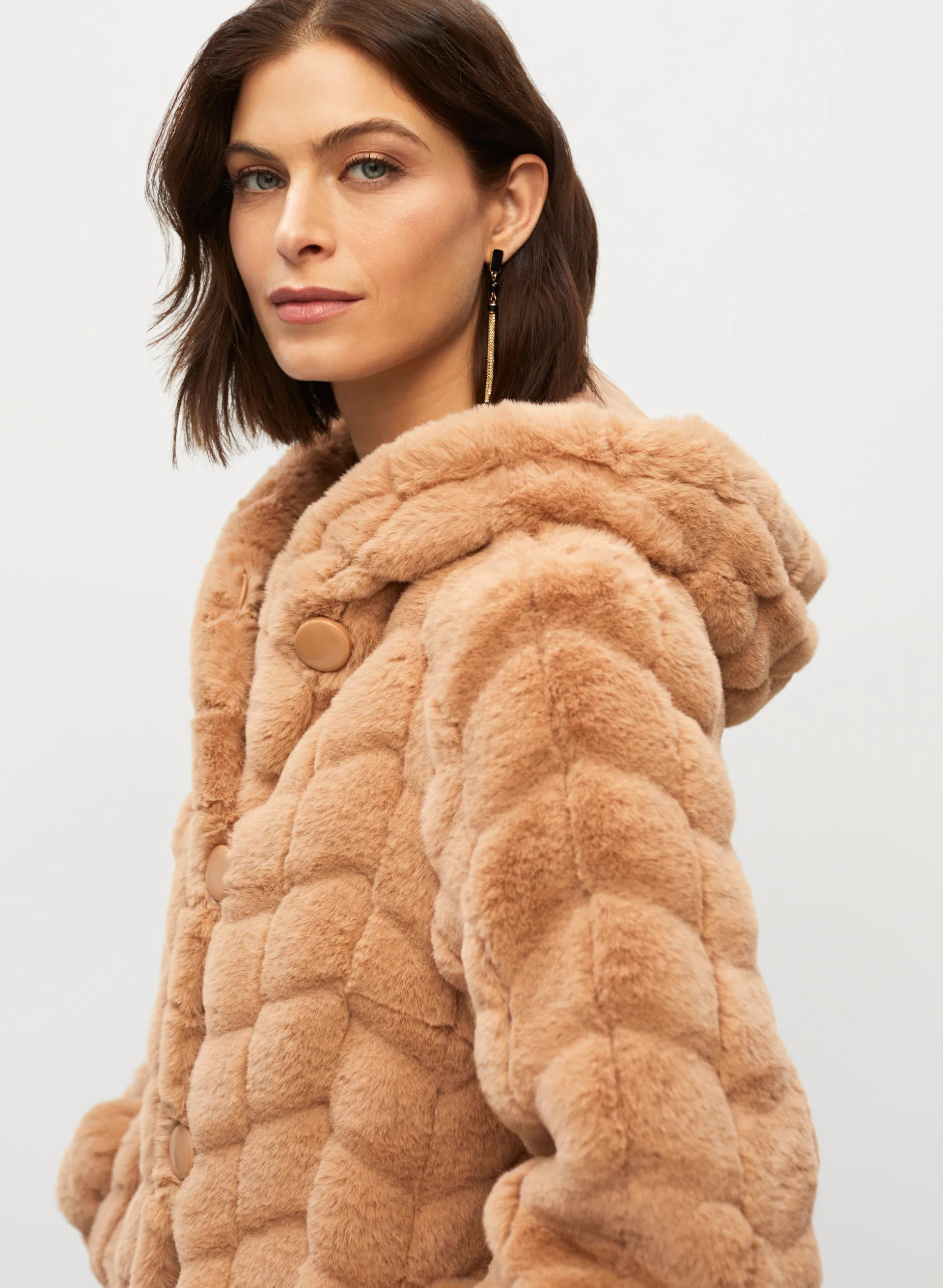 Reversible Faux Fur Coat sold by Melanie Lyne product image thumbnail 2