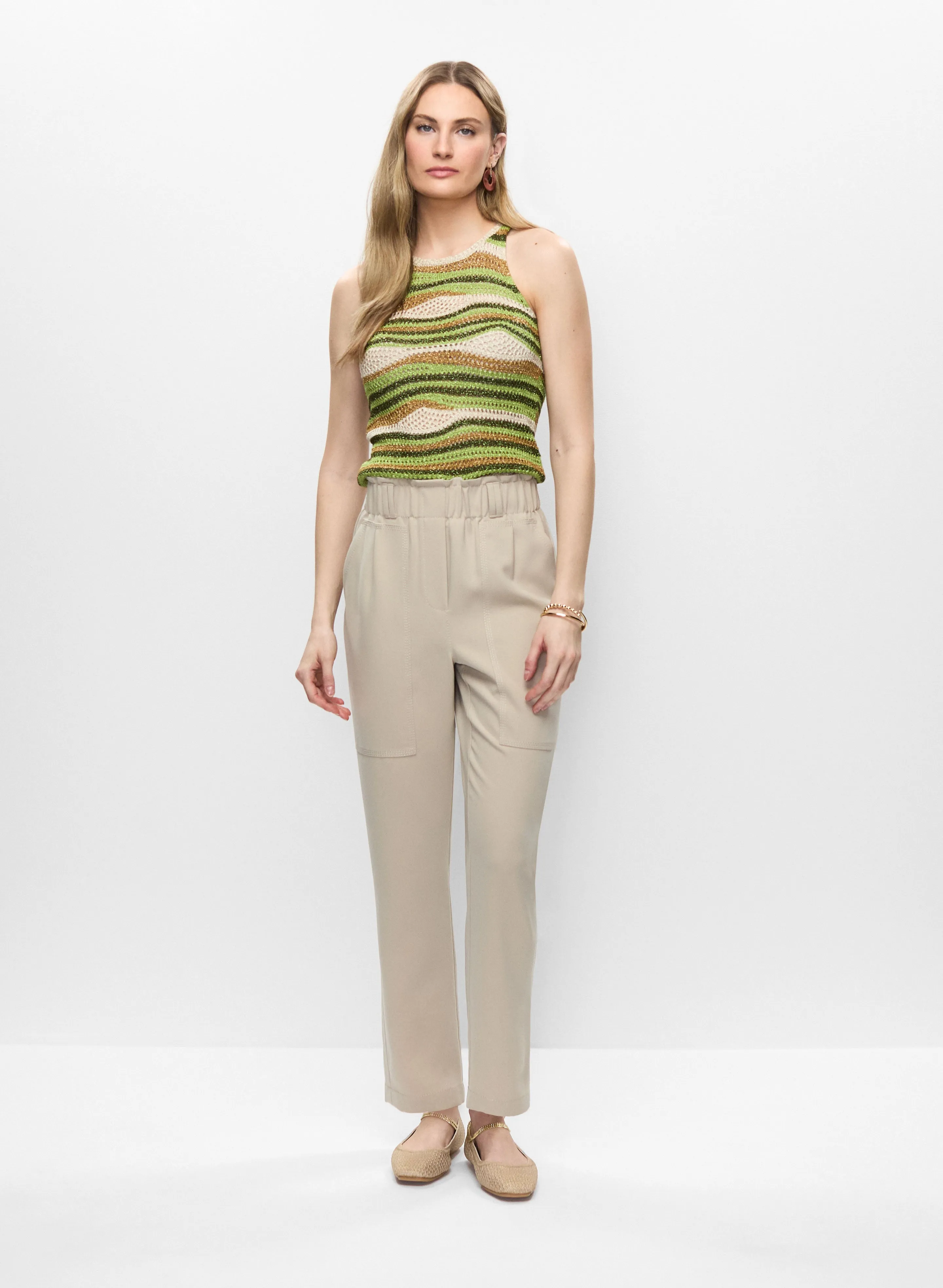 Striped Sleeveless Knit & Pull-On Pants sold by Melanie Lyne