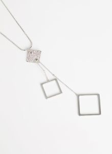 Crystal Square Pendant Necklace sold by Melanie Lyne