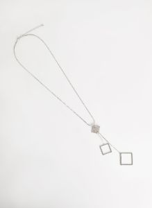 Crystal Square Pendant Necklace sold by Melanie Lyne