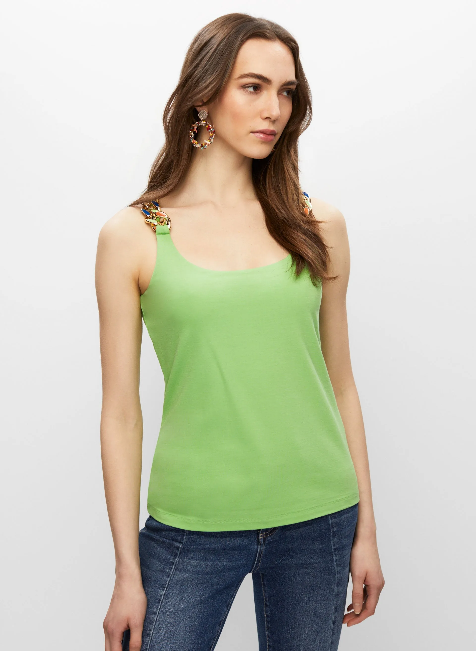 Chain Strap Tank Top sold by Melanie Lyne product image thumbnail 5