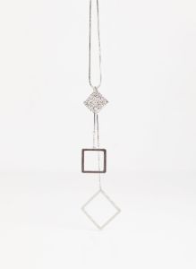 Crystal Square Pendant Necklace sold by Melanie Lyne