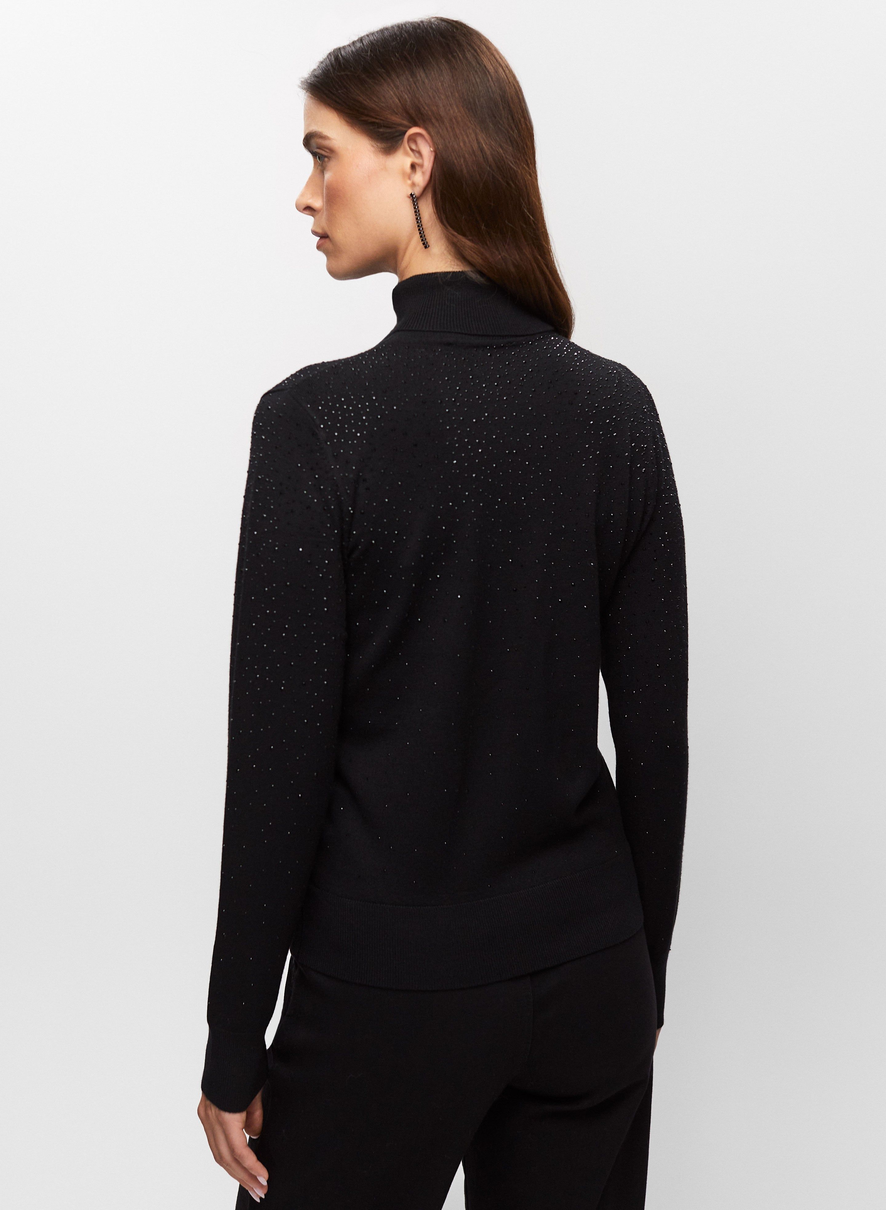 Rhinestone Detail Turtleneck Sweater sold by Melanie Lyne product image thumbnail 4