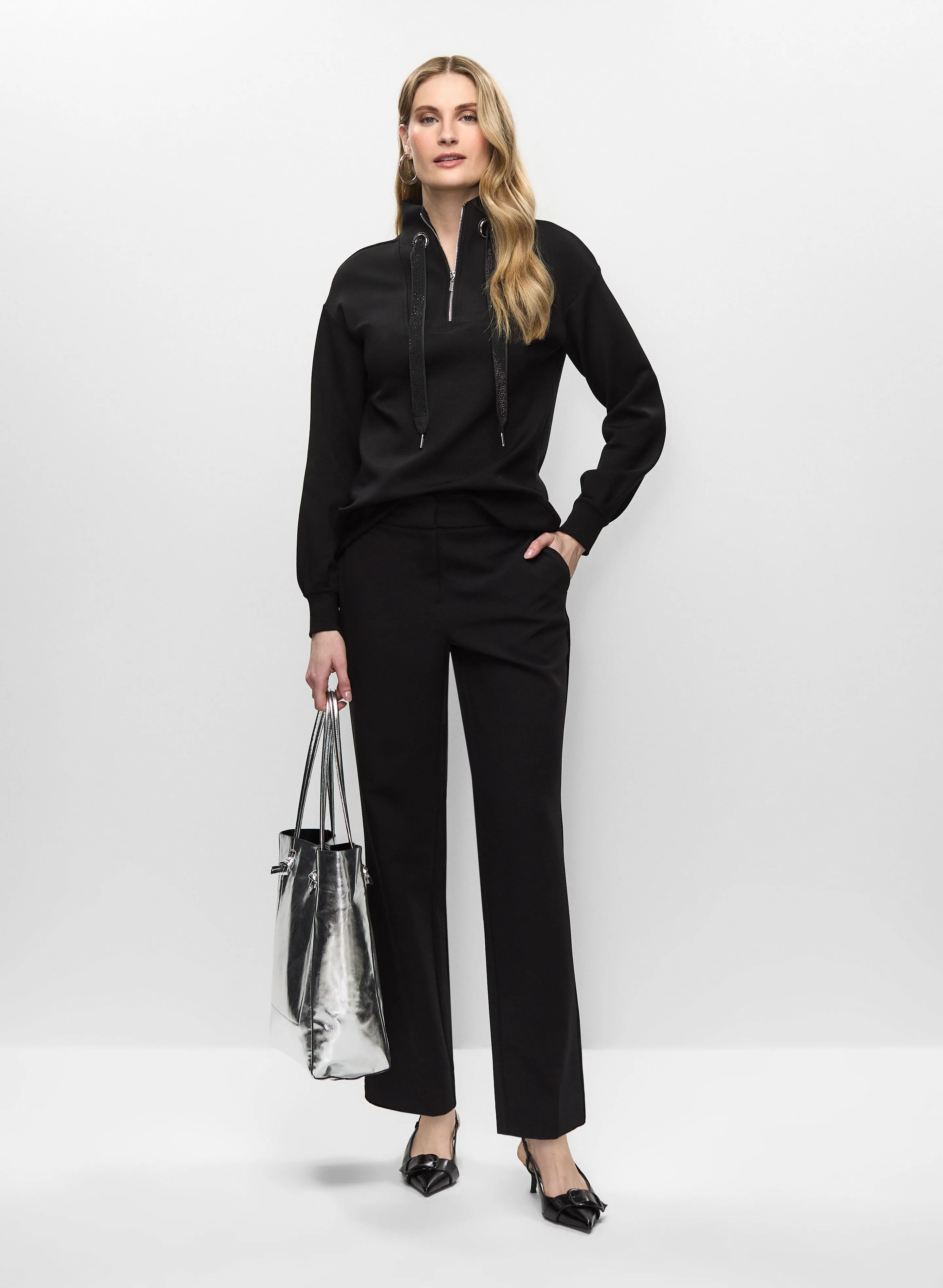 Zip Front Top & Straight Leg Trousers sold by Melanie Lyne