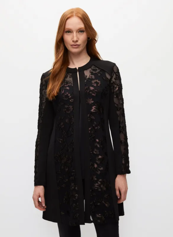 Metallic Leaf Motif Redingote Jacket sold by Melanie Lyne