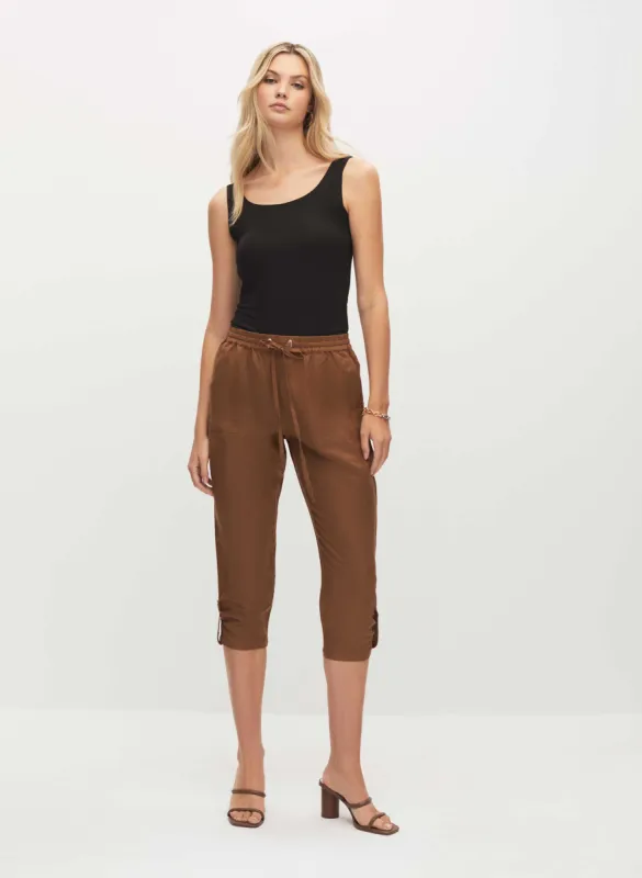 Linen Jogger Capris sold by Melanie Lyne