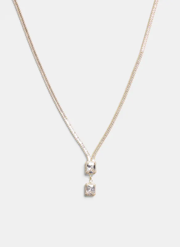 Cubic Zirconia Baguette Necklace sold by Melanie Lyne