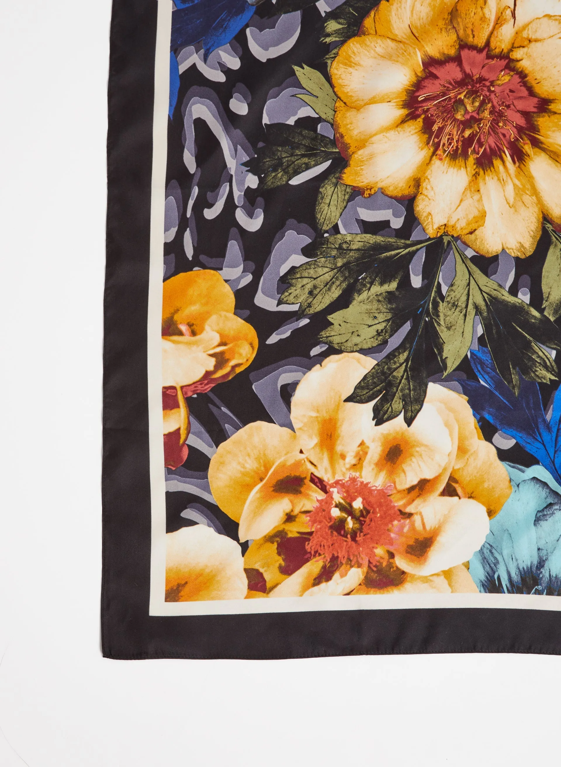 Floral Print Silk Scarf sold by Melanie Lyne product image thumbnail 4