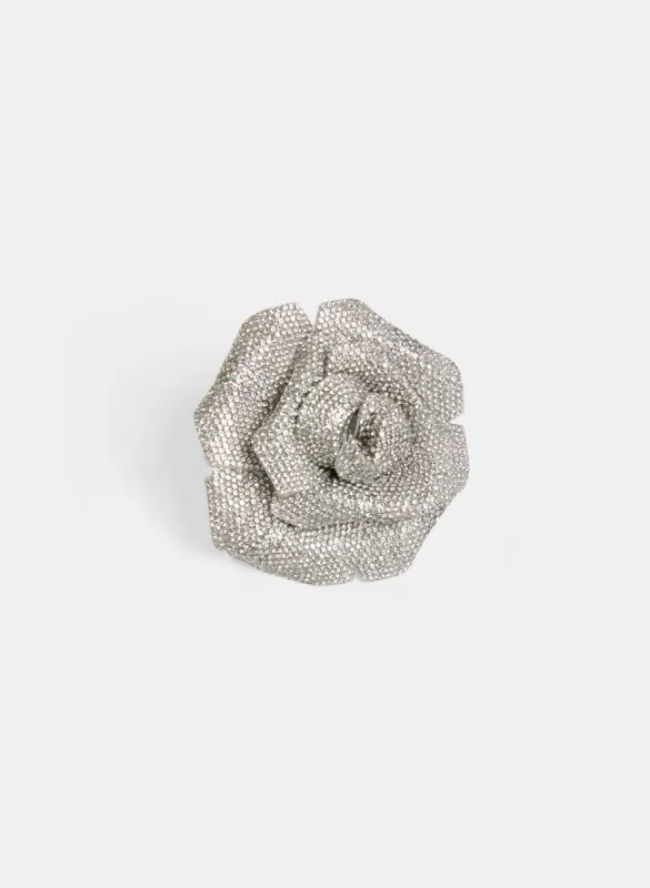 Rhinestone & Flower Brooch sold by Melanie Lyne