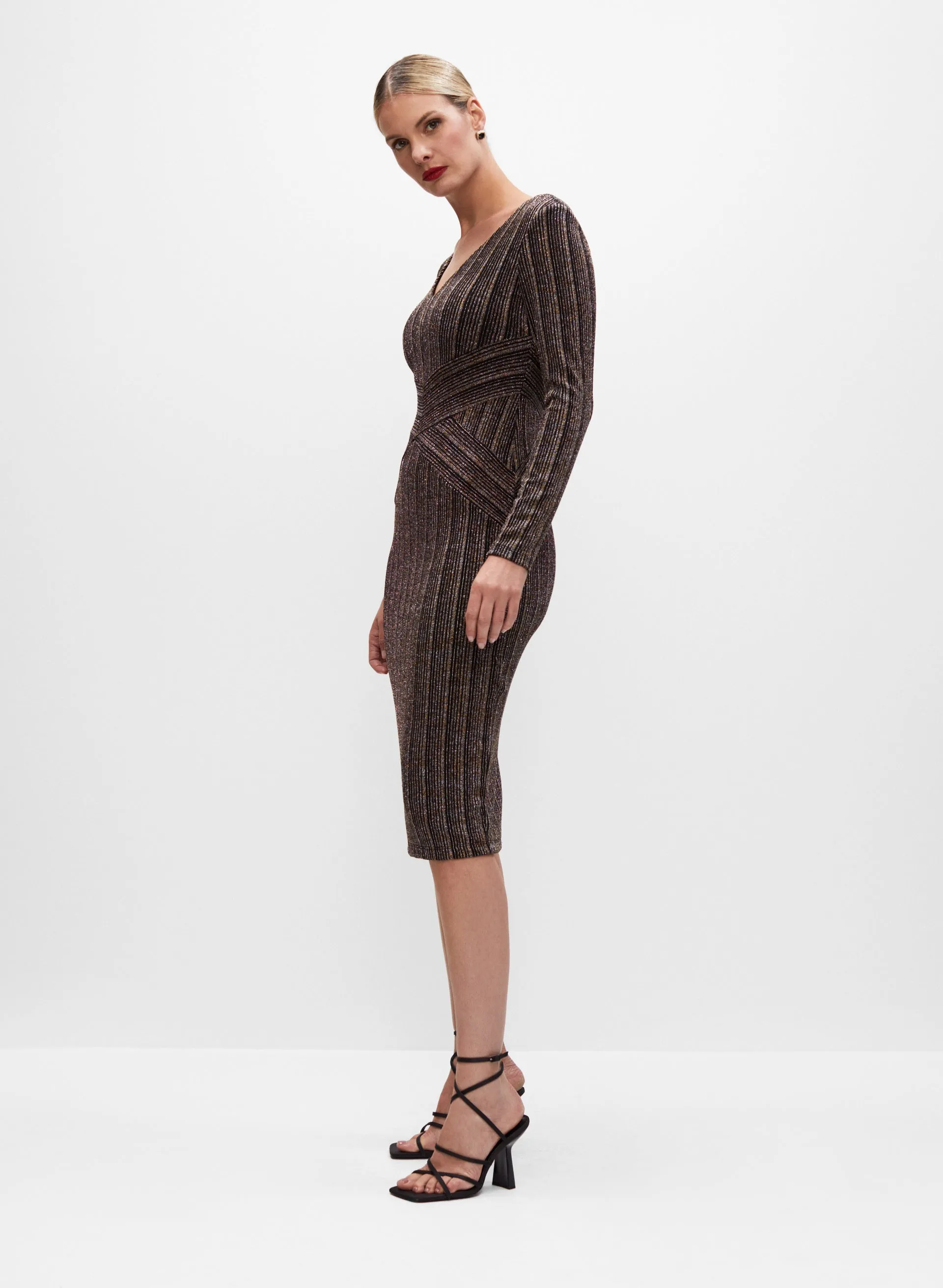 Joseph Ribkoff - Glitter Jersey Dress sold by Melanie Lyne product image thumbnail 5