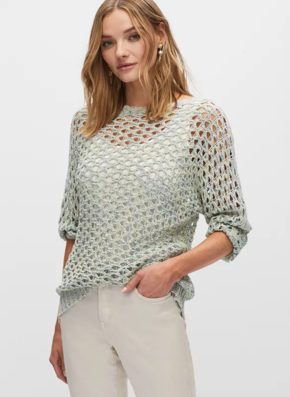 Open Weave Knit Sweater sold by Melanie Lyne
