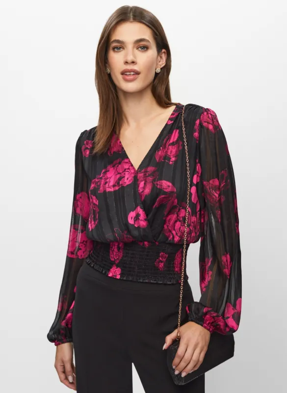 Floral Print Smocked Top sold by Melanie Lyne