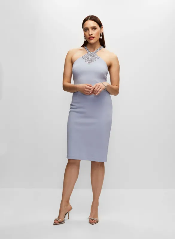 Embellished Halter Neck Dress sold by Melanie Lyne