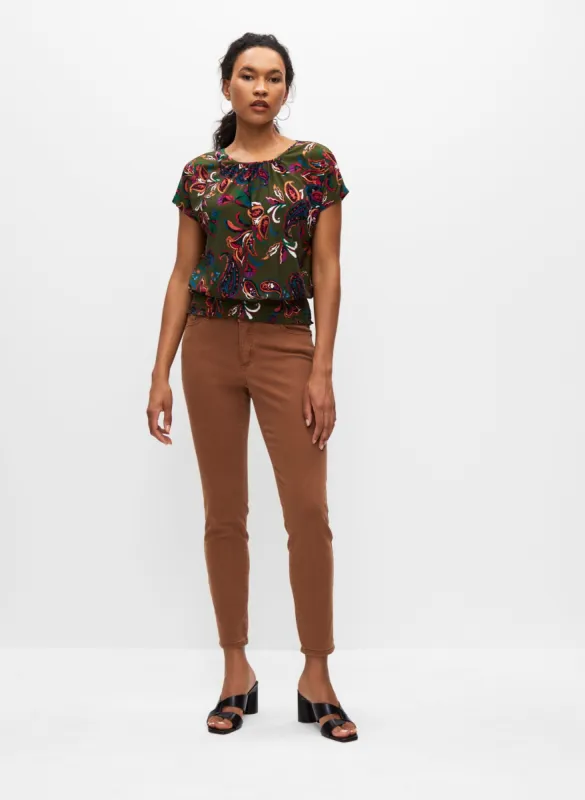 Paisley Print Short Sleeve Top sold by Melanie Lyne