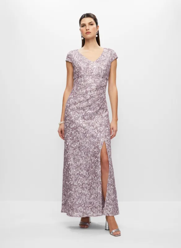 Lace & Sequin Evening Dress sold by Melanie Lyne