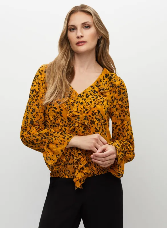 Smocked Ruffle Blouse sold by Melanie Lyne