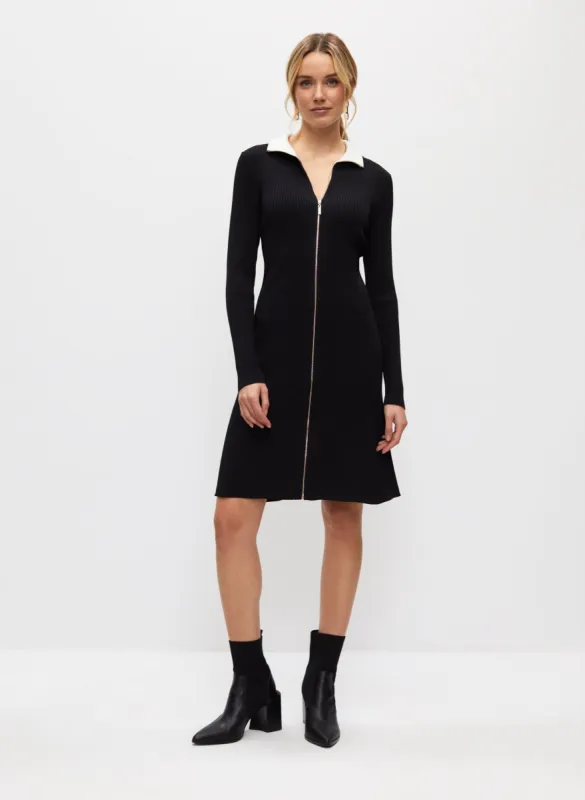 Front Zipper Sweater Dress sold by Melanie Lyne