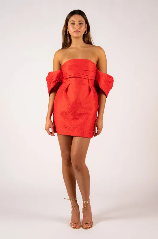 Nashira Mini Dress - Red sold by Aureta