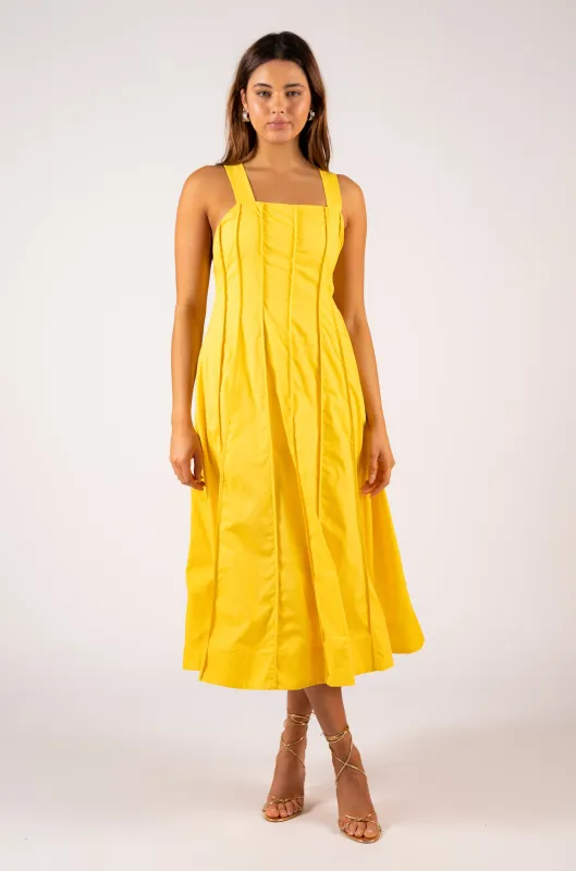 Arely Midi Dress - Sunshine sold by Aureta