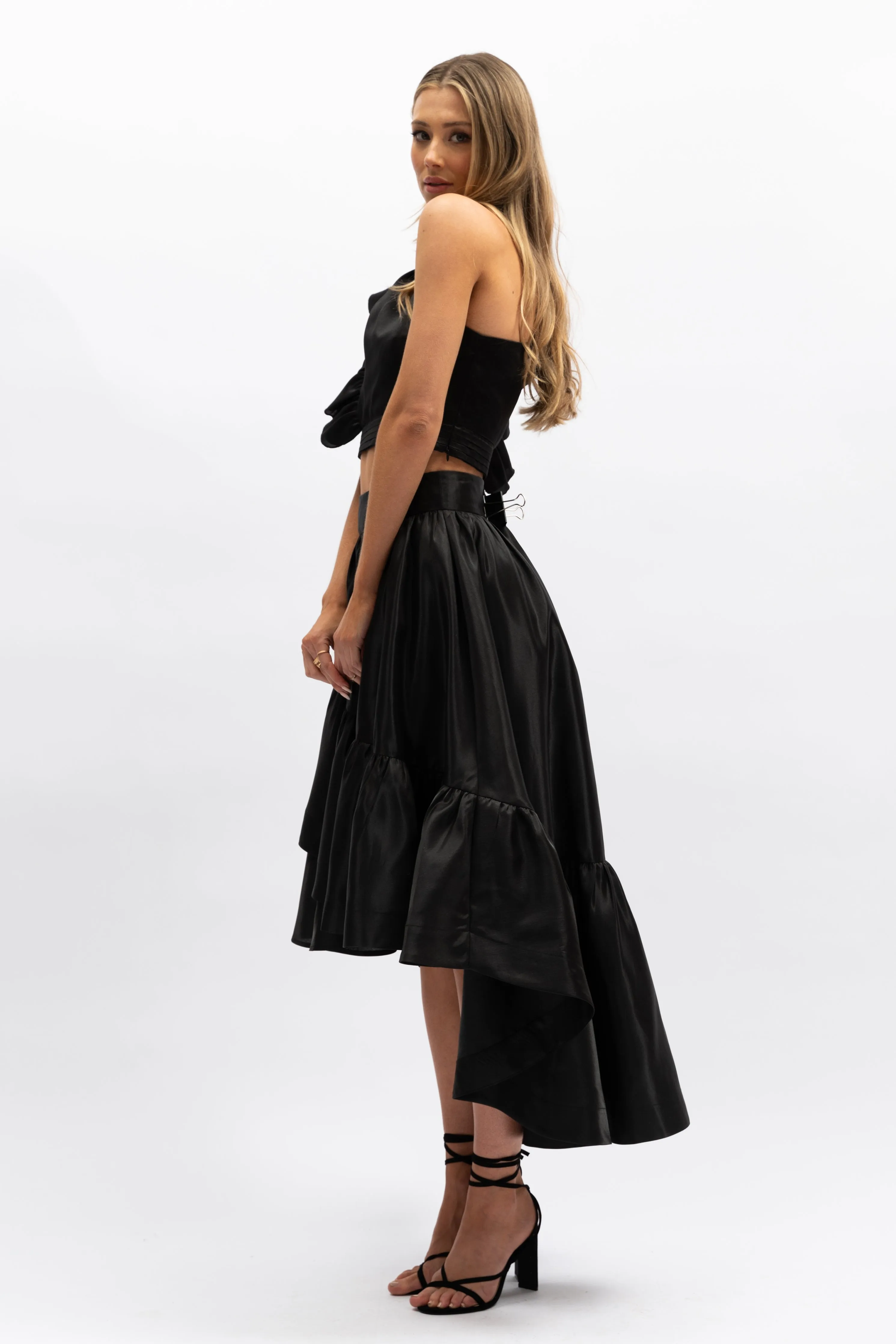 Bess One-Shoulder Top - Black sold by Aureta product image thumbnail 3