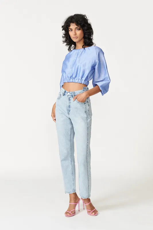 Maia Top - Periwinkle Blue sold by Aureta