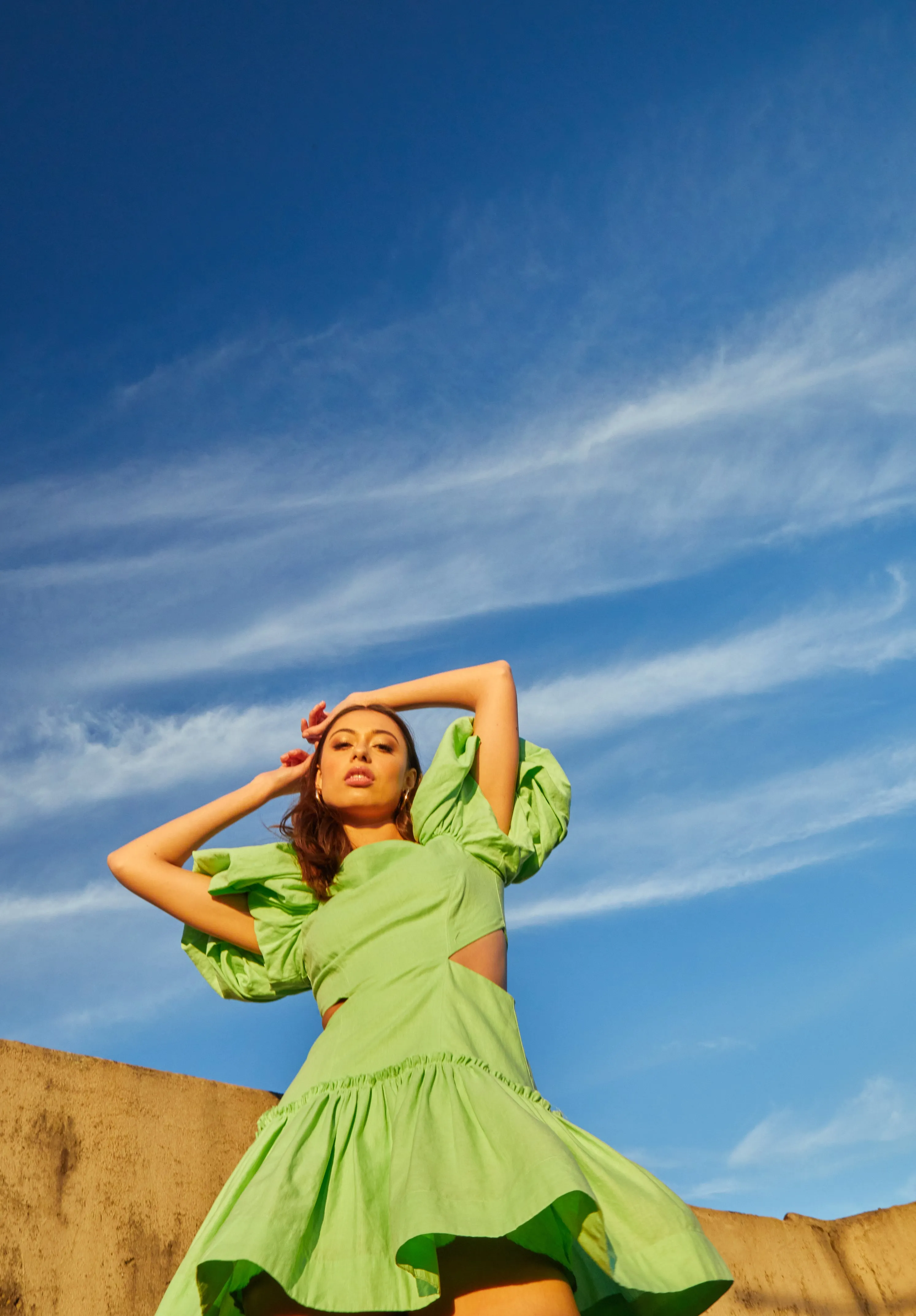 Ada Mini Dress - Green Envy sold by Aureta product image thumbnail 4