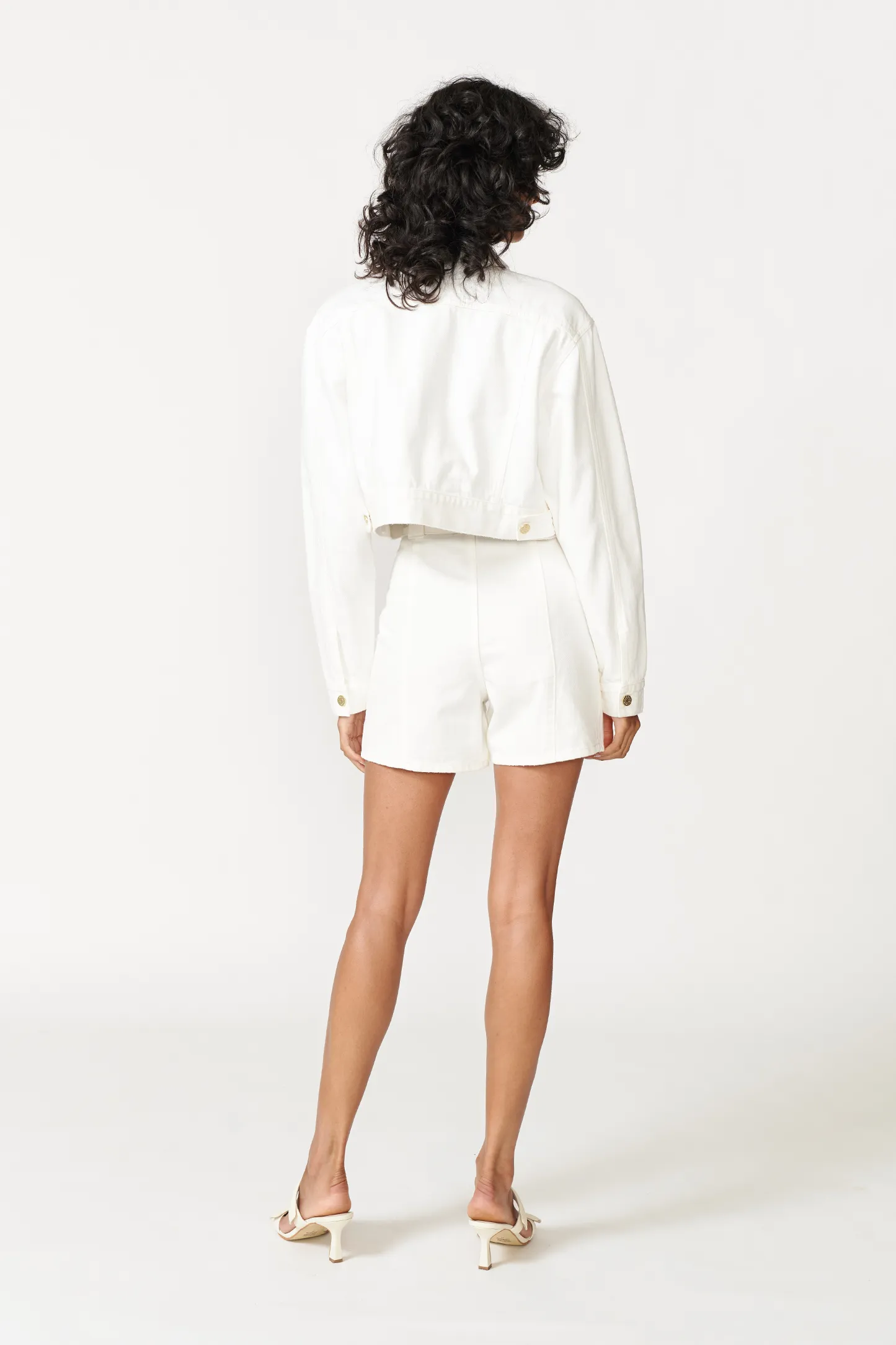Amara Cropped Jacket - Star White sold by Aureta product image thumbnail 3