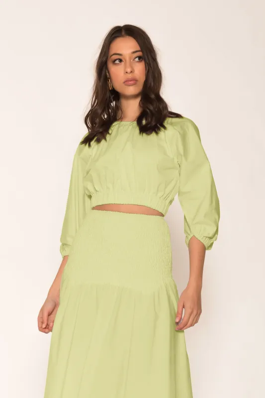 Maia Top - Matcha Green sold by Aureta