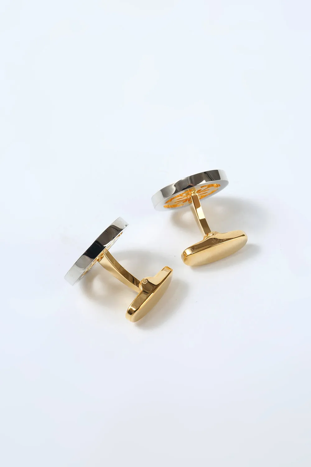 Men's Golden Tuxedo Cufflinks sold by Wedtrend product image thumbnail 2